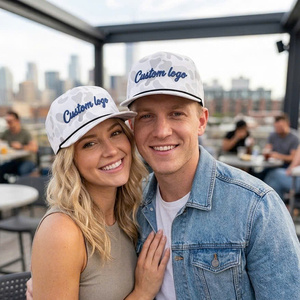 Gorra de béisbol de camuflaje con logotipo bordado personalizado, impresión en tela de poliéster, 5 paneles estructurados, visera curva para hombres y mujeres, para actividades al aire libre. - Product Image 5
