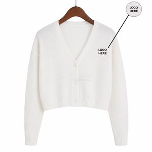 Cosh International Sorority Sisterhood Acrylic White Custom Logo Knitted <b>Cardigan</b> <b>Sweater</b> Top Stylish Winter Wear Warm <b>Sweater</b> - Product Image 5