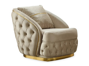 Luxury Solid Teak Wood <b>Sofa</b> Set Modern Chesterfield Beige Velvet 3 1 1 Seater <b>Gold</b> <b>Sofa</b> Glass Coffee Table Villa Furniture - Product Image 5