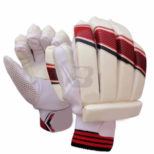 Guantes de Bateo de Cricket de la Mejor Calidad, Duraderos y Transpirables, de Cuero, con Cierre de Hebilla Ambidiestro, Personalizables, a Bajo Precio, de Pakistán - Product Image 1