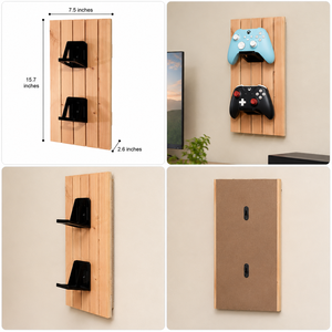 Wooden <b>Controller</b> <b>Stand</b> For Xbox And PlayStation <b>Controllers</b> Minimalist Design Storage Organizer Multifunctional <b>Stand</b> - Product Image 5