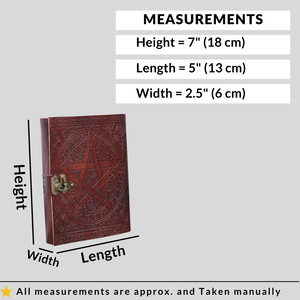 Diario de Cuero Genuino con Tapa Dura y Costuras Cosidas, Diario con Pentagrama Grabado, Cuaderno de Viaje de Alta Calidad, Cuaderno de Dibujo con Papel de Algodón - Product Image 6