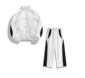 Conjunto Deportivo Personalizado Cortavientos de Nylon con Estampado Reflectante, Chaqueta y Pantalones Joggers, Traje de 2 Piezas - Product Image 3