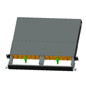 Rak penjualan terlaris tempel 96 inti Fiber count 24 port Panel Patch serat optik dengan sertifikasi ISO