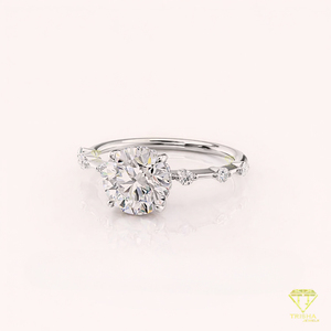 Anillo de Compromiso de Moissanita de Lujo al por Mayor para Novias y Celebraciones de Boda Memorables Disponible al Mejor Precio - Product Image 1