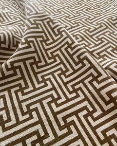 Alfombra Moderna de Diseño Geométrico, Rectangular, Tejido Plano, Polipropileno, Antideslizante, para Sala de Estar, Patrón Marrón y Blanco - Product Image 2