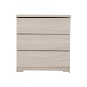 Contemporary Wooden <b>Chest</b> with 3 Drawers <b>Storage</b> Cabinet for Bedroom Living Room Furniture - Product Image 3