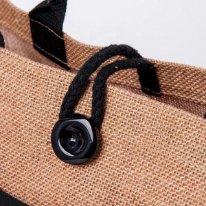 Custom Logo Jute Tote <b>Bag</b> Reusable Shopping Carry <b>Bag</b> Eco Friendly <b>Gift</b> and Advertising Use - Product Image 6