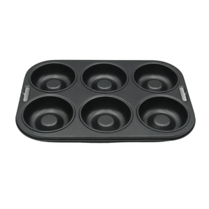 Mini Molde para Muffins de 6 Cavidades, Acero al Carbono Antiadherente, Buen Rendimiento de Desmoldeo, Herramienta para Hornear en Casa, Platos y Moldes para Hornear - Product Image 1