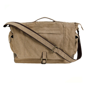 Custom Canvas Messenger <b>Bag</b> Vintage Crossbody Shoulder Satchel Durable School <b>Work</b> Laptop <b>Bag</b> for Men Women OEM Bulk DirectSales - Product Image 3