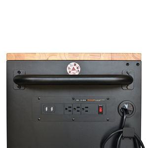 Wholesale 132cm 10-Drawer Lockable Wood Top Tool Cabinet Matte Black Powder Coated Steel for Workshop Garage Use OEM - Product Image 4