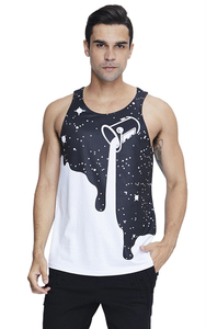 Men Sublimation Tank <b>Top</b> Breathable Polyester/Cotton Modern Gym Apparel Lightweight Stretch Fabric for Fitness Sports - Product Image 6