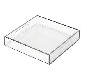 Bandeja Decorativa de Acrílico Transparente para Aperitivos, Elegante Bandeja Rectangular de Acrílico para Servir Comida - Product Image 1