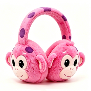 Winter warm earmuffs for kids/teens Super soft plush earmuffs <b>Fluffy</b> fuzzy ear warmers - Product Image 2