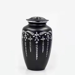 Urna Funeraria de Metal Marrón con Diseño de Águila y Sol para Cenizas de Adultos, Urna Funeraria Clásica con Tapa de Metal Sólido y Bolsa de Terciopelo Gratis - Product Image 4
