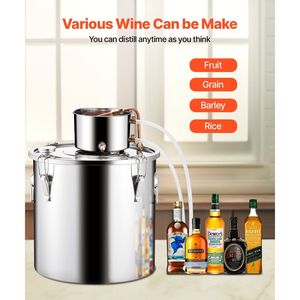 Kit di Fermentazione Domestica in Acciaio Inox da 50 L (13,2 Galloni) con Serpentina in Rame per Distillazione e Raffinazione di Alcol e Acqua - Product Image 4