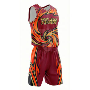 Uniforme de Baloncesto Personalizado al por Mayor de Alta Calidad, de Secado Rápido y Transpirable, Uniforme de Equipo Sublimado - Product Image 1