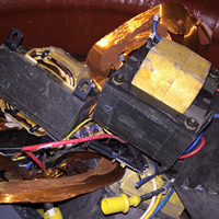 Déchets de transformateur électronique en cuivre de haute qualité, qualité HMS