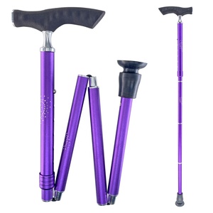 Agarre de bastón ligero plegable de cinco secciones de alta calidad Altura ajustable 110kg Capacidad de carga para regalo de rehabilitación - Product Image 1