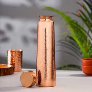 Authentic Wide Copper Bottle for Drinking Water Handmade Eco Friendly Daily Hydration by Tradebyd - Product Image 1