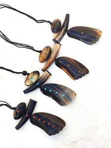 Buffalo Horn Women's Classic Ecofriendly Statement Necklace-Ethically Sourced Adjustable Wedding Engagement Anniversary Party - Product Image 2
