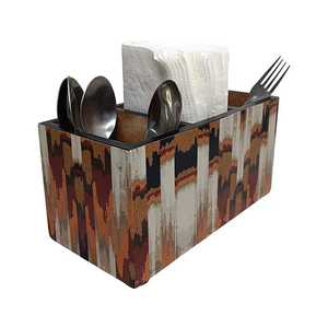 Support organisateur en bois MDF pour Table à manger Rectangle cuillère fourchette spatule porte-papier de soie cuisine table maison mariages - Product Image 6