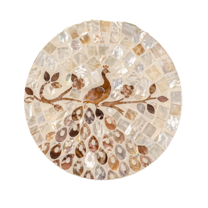 Radiant Boho Mother of Pearl Charger Plate Shell <b>Placemat</b> for Beach Wedding Decor & Banquets Storage - Product Image 1