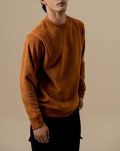 Wholesale Custom Printing Crewneck Sweatshirt <b>Men</b> OEM Casual Shoulder Drop <b>Pullover</b> <b>Men</b> 100% Cotton Oversize Plain Sweatshirts - Product Image 4
