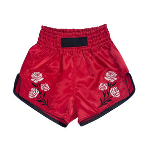 Pantalones Cortos Ligeros de MMA para Entrenamiento Físico, Pantalones Cortos de Muay Thai para Correr, Unisex, Transpirables, con Logotipo Frontal, 100% Poliéster - Product Image 4