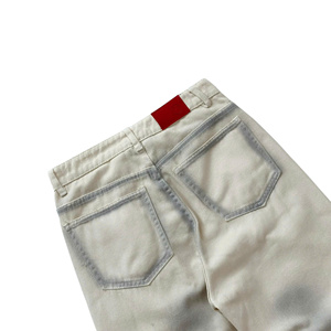Jean en denim large pour homme, taille haute, coupe ample, délavé, tie-dye, en coton mi-lourd, style décontracté d'été - Product Image 5