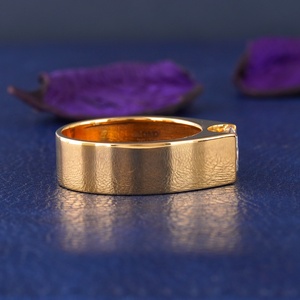 Bague de fiançailles en diamant de laboratoire taille princesse 2,05 carats, or massif 14 carats, clarté VVS1, pour mariage, solitaire de mariée - Product Image 3