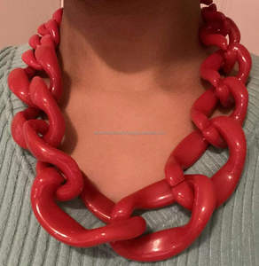 หรูหราล่าสุดทําด้วยมือที่กําหนดเองคุณภาพดีที่สุดขัดเงาสวยแฟชั่นสร้อยคอลูกปัดเรซิ่นสําหรับผู้หญิงจากอินเดีย - Product Image 3