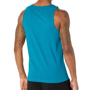 Men's Red And <b>White</b> Striped <b>Tank</b> <b>Top</b> O-Neck Sleeveless Casual Knitted Style - Product Image 4
