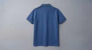 เสื้อโปโลสีน้ำเงิน แขนสั้น คอปก แบบสวม ผู้ชาย ลำลอง ชุดยูนิฟอร์ม - Product Image 3