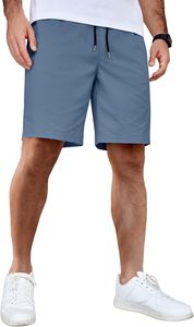 Pantalones Cortos Deportivos Flex Fit para Hombre, de Algodón, Suaves, Transpirables, con Cintura Elástica, Casuales, para Gimnasio, Entrenamiento, Playa, Verano, Ropa de Moda de Fábrica - Product Image 2