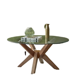 โต๊ะไม้ดีไซน์ทันสมัยสำหรับตกแต่งห้องรับแขก,โต๊ะกาแฟกระจกด้านบนโต๊ะเฟอร์นิเจอร์คลาสสิกสำหรับบ้านโรงแรมร้านอาหาร - Product Image 3