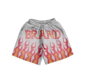 Pantalones Cortos Deportivos de Poliéster para Hombre con Decoración de Diamantes de Imitación, Cierre con Cordón, Tela Transpirable, Cintura Media, Diseño Liso - Product Image 2