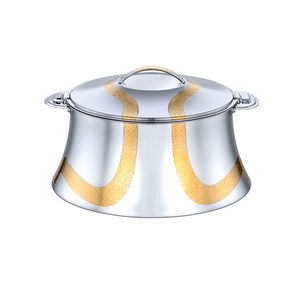 <b>Kitchen</b> Stainless Steel Chapati Box With Gold Handle Shiny Polished Modern Look Customize Size logo Accept, Western - Product Image 1