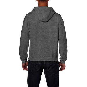 Sweat à capuche zippé pour homme en molleton 100 % coton de qualité supérieure 2026, motif uni, streetwear d'automne, fermeture éclair intégrale, personnalisable OEM - Product Image 2