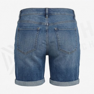 Shorts de Mezclilla Vintage para Mujer, Cintura Alta, con Botones y Dobladillo Deshilachado, Estilo Casual de Verano, Ropa de Moda de Primera Calidad - Product Image 2