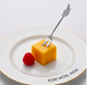 Ensemble de fourchettes à cocktail en acier inoxydable avec motif gaufré élégant, parfait pour les restaurants, les fêtes et les mariages - Product Image 6