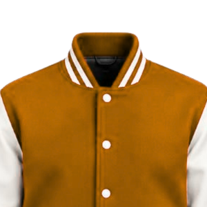 Chaqueta Clásica de Béisbol para Hombre, Estilo Letterman, Premium, con Mangas en Contraste, Cuello Acanalado a Rayas y Cierre de Broches - Product Image 3