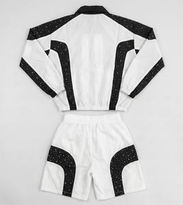Ensemble sans couture OEM personnalisé, respirant, imperméable, 100 % coton, coupe-vent zippé, col ras du cou, motif uni, style urbain, pour l'été - Product Image 6