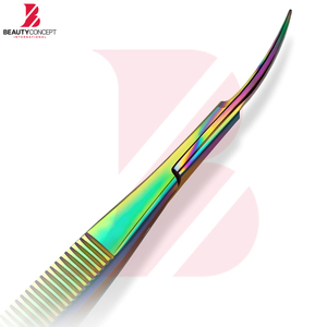 Ciseaux de beauté à ressort, couleurs arc-en-ciel, excellent fournisseur, prix de gros, service OEM ODM, pour salon et usage domestique, design de poignée confortable - Product Image 5