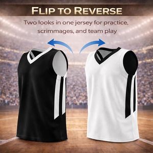 Maillot de basketball vierge en gros sans manches en mesh, tenue de sport personnalisée pour l'entraînement athlétique - Product Image 1