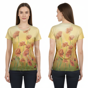 T-shirt de yoga personnalisé, tendance et élégant, respirant, léger, idéal pour le fitness, la gym, le yoga et les tenues décontractées, coupe confortable. - Product Image 3