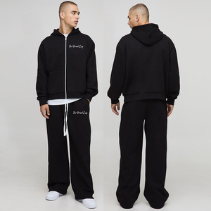 Prix de gros – Nouveauté 2026 – Ensemble de survêtement décontracté pour homme / Dernier modèle de survêtement de sport en coton à fermeture éclair intégrale pour homme - Product Image 1