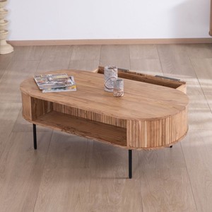 Mesa de centro Vandana Golden Detail con gran cajón Bopee - Product Image 3