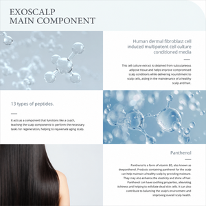 CMED Premium, Potenciador Capilar Coreano, Exo Scalp 970, Péptidos en Polvo, Pantenol, Apoyo al Crecimiento del Cabello, Cuidado Nutritivo del Cuero Cabelludo, Hidratación - Product Image 3