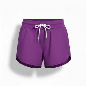 Shorts Deportivos para Mujer 2026 con Logotipo Personalizado, Cintura Alta, Cierre con Cordón, Ligeros, Transpirables, Ecológicos, OEM, para Gimnasio - Product Image 1